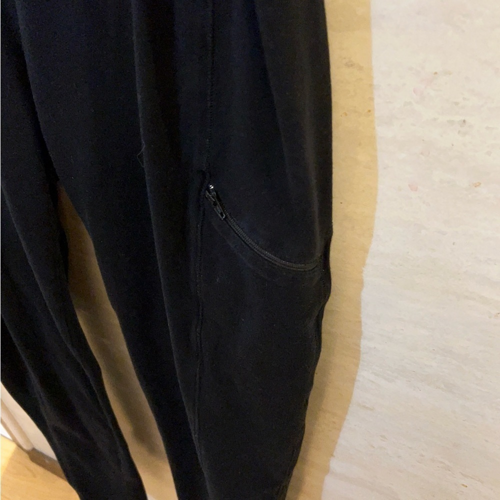 Eileen Fisher black pull-on leggings - Picture 2 of 5